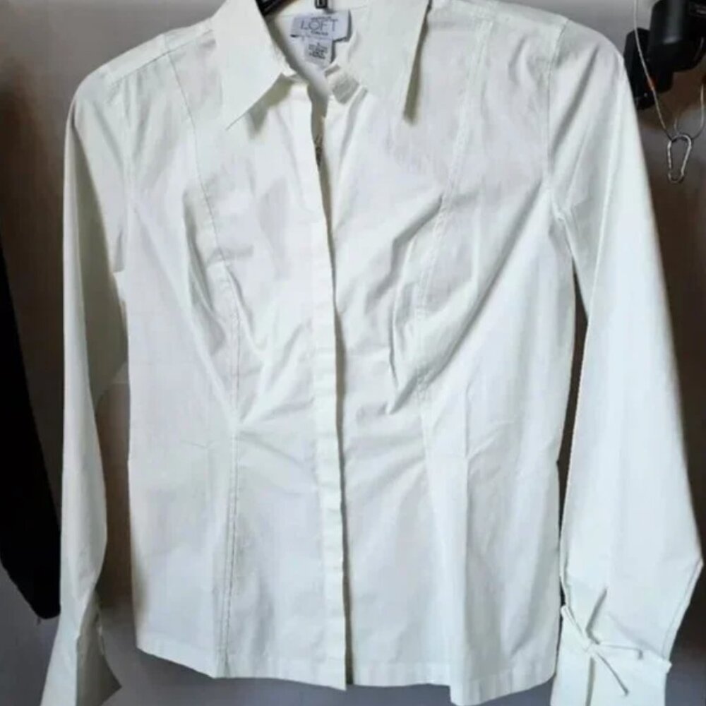 NWT Loft White Blouse - Size 4